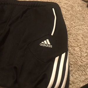 ADIDAS Size L Zipper Sweatpants!